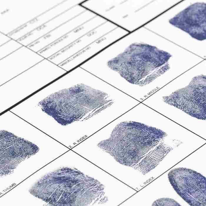 Idaho Mobile Notary - Livescan Fingerprinting - FD-258 Fingerprint card