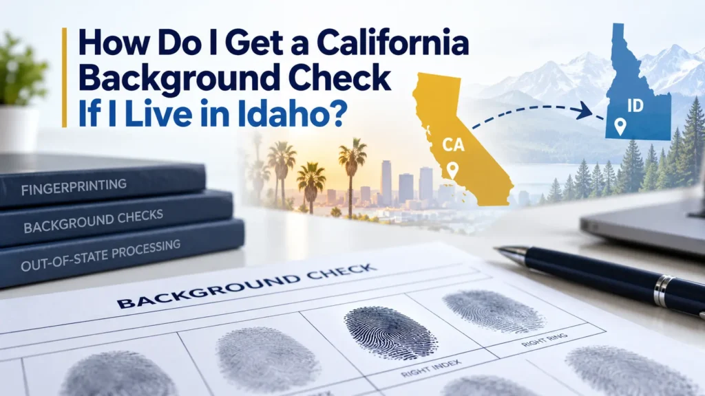How Do I Get a California Background Check If I Live in Idaho?